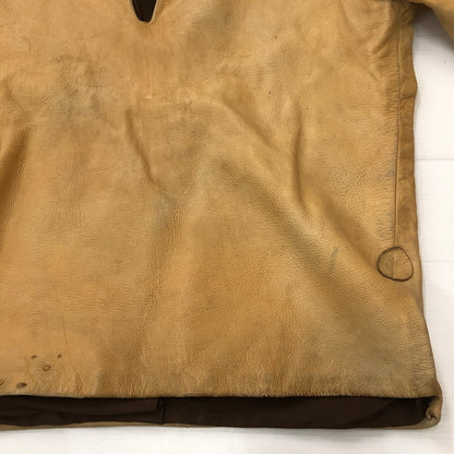 【現状渡し品】【メンズ】 UNKOWN USED LEATHER PULLOVER SHIRT レザー プルオーバー シャツ ライトアウター 145-250910-KS-14-tei サイズ：表記無し カラー：ベージュ 万代Net店