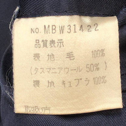【現状渡し品】【メンズ】 MOC NUTT GENTS モックナット メンズ TAILORED JACKET C-TK5836 テーラード ジャケット アウター タスマニアウール 145-250915-ts-06-tei サイズ：52 カラー：ネイビー 万代Net店