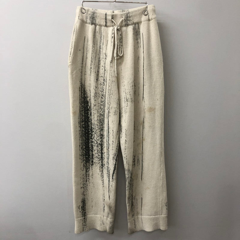 【中古品】【メンズ】 YOKE ヨーク 22SS PRINTED COTTON KNIT LOUNGE PANTS YK22SS0349S プリンテッド コットン ニット ラウンジパンツ ボトムス 151-250824-ts-32-tei サイズ：2 カラー：ホワイト 万代Net店