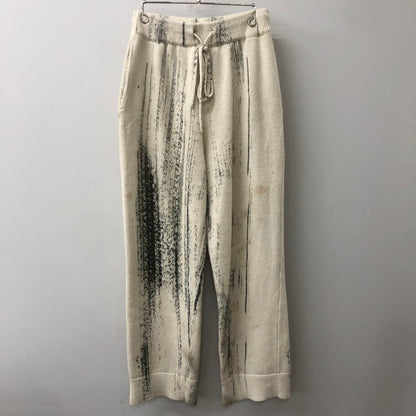 【中古品】【メンズ】 YOKE ヨーク 22SS PRINTED COTTON KNIT LOUNGE PANTS YK22SS0349S プリンテッド コットン ニット ラウンジパンツ ボトムス 151-250824-ts-32-tei サイズ：2 カラー：ホワイト 万代Net店