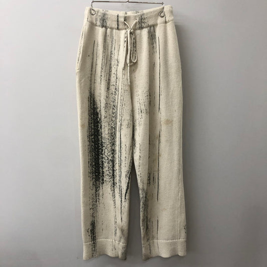【中古品】【メンズ】 YOKE ヨーク 22SS PRINTED COTTON KNIT LOUNGE PANTS YK22SS0349S プリンテッド コットン ニット ラウンジパンツ ボトムス 151-250824-ts-32-tei サイズ：2 カラー：ホワイト 万代Net店