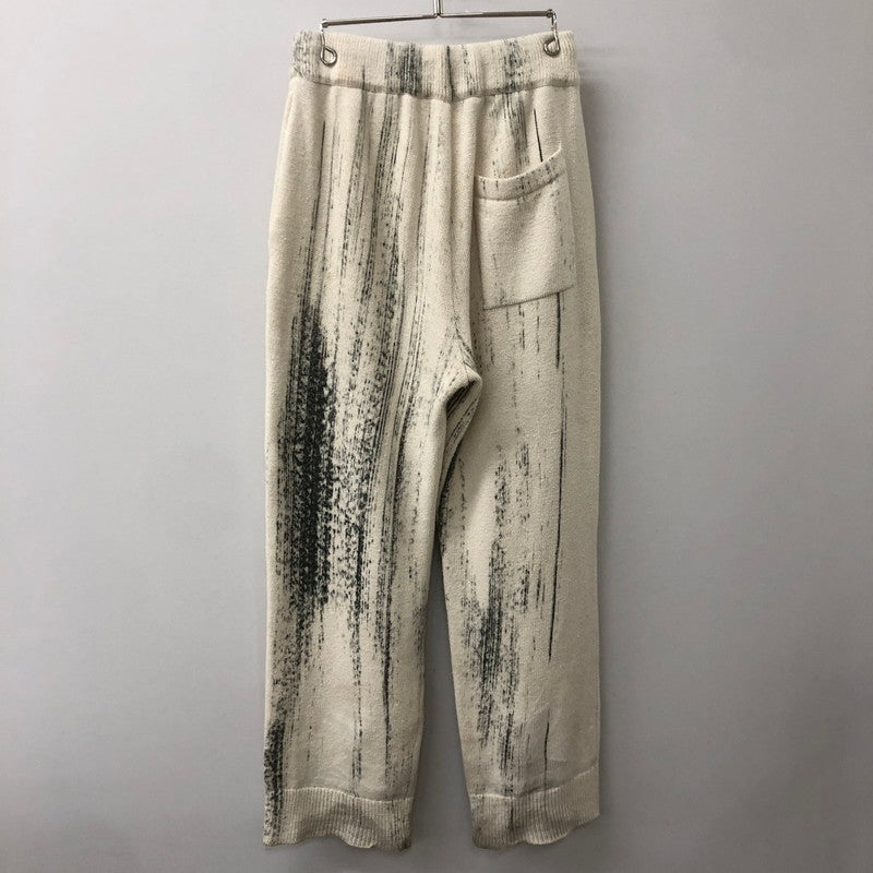 【中古品】【メンズ】 YOKE ヨーク 22SS PRINTED COTTON KNIT LOUNGE PANTS YK22SS0349S プリンテッド コットン ニット ラウンジパンツ ボトムス 151-250824-ts-32-tei サイズ：2 カラー：ホワイト 万代Net店