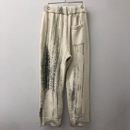 【中古品】【メンズ】 YOKE ヨーク 22SS PRINTED COTTON KNIT LOUNGE PANTS YK22SS0349S プリンテッド コットン ニット ラウンジパンツ ボトムス 151-250824-ts-32-tei サイズ：2 カラー：ホワイト 万代Net店