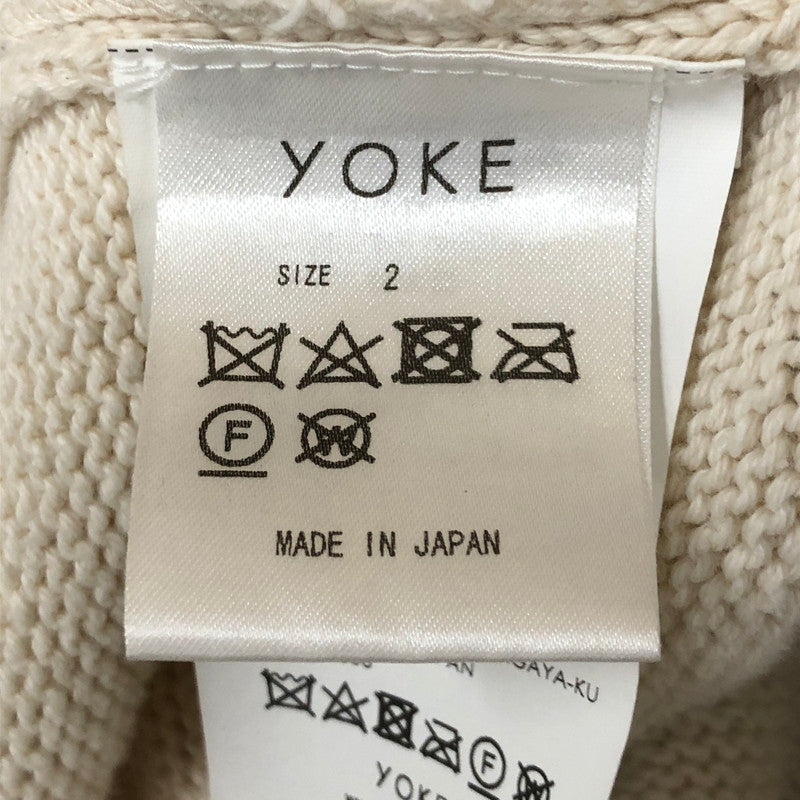 【中古品】【メンズ】 YOKE ヨーク 22SS PRINTED COTTON KNIT LOUNGE PANTS YK22SS0349S プリンテッド コットン ニット ラウンジパンツ ボトムス 151-250824-ts-32-tei サイズ：2 カラー：ホワイト 万代Net店
