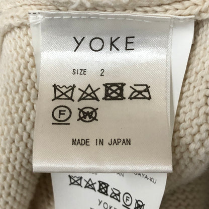 【中古品】【メンズ】 YOKE ヨーク 22SS PRINTED COTTON KNIT LOUNGE PANTS YK22SS0349S プリンテッド コットン ニット ラウンジパンツ ボトムス 151-250824-ts-32-tei サイズ：2 カラー：ホワイト 万代Net店