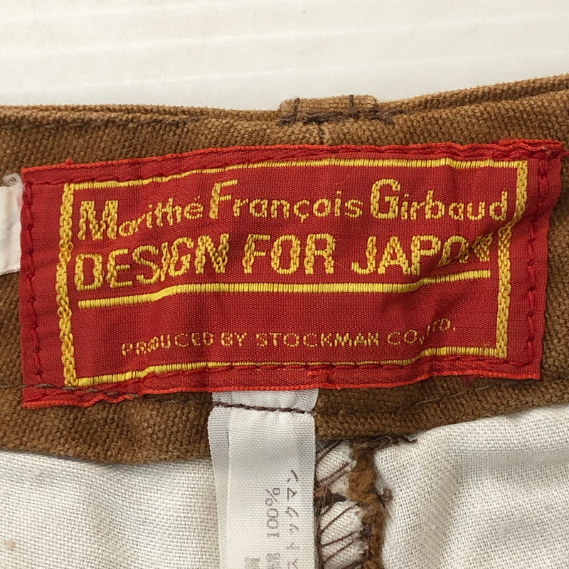 【中古品】【メンズ】 MARITHE + FRANCOIS GIRBAUD マリテフランソワジルボー 80’s STRAIGHT CHINO PANT VINTAGE 80年代 ストレート チノパンツ ボトムス ヴィンテージ 156-250825-KS-32-tei サイズ：38 カラー：ブラウン 万代Net店