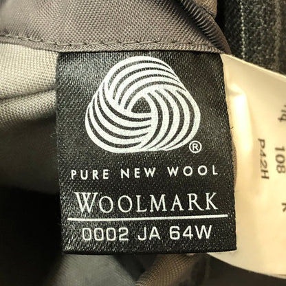【中古品】【メンズ】 Brooks Brothers ブルックスブラザーズ SUMMER WOOL STRIPED JACKET 19-01-680203-54 サマーウール ストライプ ジャケット ライトアウター テーラードジャケット 145-250910-KS-16-tei サイズ：38 カラー：グレー 万代Net店