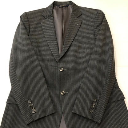 【中古品】【メンズ】 Brooks Brothers ブルックスブラザーズ SUMMER WOOL STRIPED JACKET 19-01-680203-54 サマーウール ストライプ ジャケット ライトアウター テーラードジャケット 145-250910-KS-16-tei サイズ：38 カラー：グレー 万代Net店