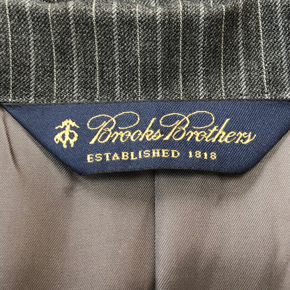 【中古品】【メンズ】 Brooks Brothers ブルックスブラザーズ SUMMER WOOL STRIPED JACKET 19-01-680203-54 サマーウール ストライプ ジャケット ライトアウター テーラードジャケット 145-250910-KS-16-tei サイズ：38 カラー：グレー 万代Net店