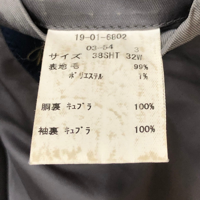 【中古品】【メンズ】 Brooks Brothers ブルックスブラザーズ SUMMER WOOL STRIPED JACKET 19-01-680203-54 サマーウール ストライプ ジャケット ライトアウター テーラードジャケット 145-250910-KS-16-tei サイズ：38 カラー：グレー 万代Net店