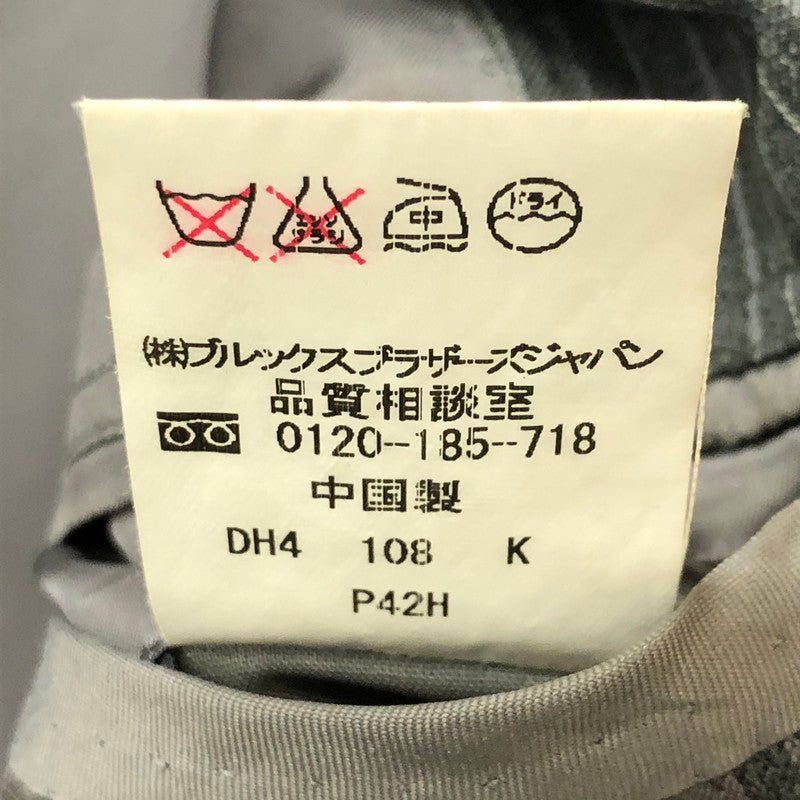 【中古品】【メンズ】 Brooks Brothers ブルックスブラザーズ SUMMER WOOL STRIPED JACKET 19-01-680203-54 サマーウール ストライプ ジャケット ライトアウター テーラードジャケット 145-250910-KS-16-tei サイズ：38 カラー：グレー 万代Net店