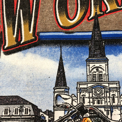 【中古品】【メンズ】 HARLEY DAVIDSON ハーレーダビッドソン 90’s BACK LOGO PRINT L/S TEE 90年代 バック ロゴプリント ロングスリーブ Tシャツ 長袖 トップス USA製 145-250825-KS-20-tei サイズ：L カラー：ベージュ 万代Net店