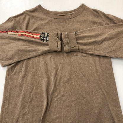 【中古品】【メンズ】 HARLEY DAVIDSON ハーレーダビッドソン 90’s BACK LOGO PRINT L/S TEE 90年代 バック ロゴプリント ロングスリーブ Tシャツ 長袖 トップス USA製 145-250825-KS-20-tei サイズ：L カラー：ベージュ 万代Net店