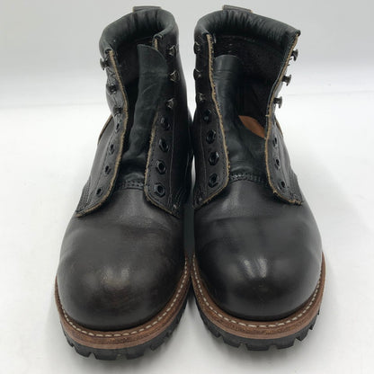 【中古品】【メンズ】 CAROLINA カロライナ 90's LACE UP BOOTS 90年代 レースアップ ブーツ 靴 ワークブーツ USA製 164-251118-ks-22-tei カラー：ブラック 万代Net店