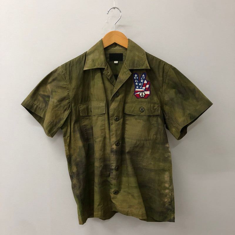 【中古品】【メンズ】 Buzz Rickson's バズリクソンズ TIE DYE S/S VIETNAM SHIRT BR38146 タイダイ ショートスリーブ ベトナム シャツ 半袖 トップス 145-250825-KS-21-tei サイズ：15-15H カラー：カモ柄 万代Net店