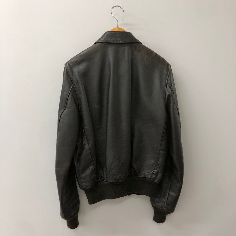 【現状渡し品】【メンズ】 schott ショット 80’s A-2 FLIGHT LEATHER JACKET VINTAGE 30-1415 80年代 エーツー フライト レザージャケット ヴィンテージ アウター USA製 145-250825-KS-23-tei サイズ：38 カラー：ブラウン 万代Net店