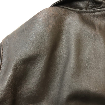 【現状渡し品】【メンズ】 schott ショット 80’s A-2 FLIGHT LEATHER JACKET VINTAGE 30-1415 80年代 エーツー フライト レザージャケット ヴィンテージ アウター USA製 145-250825-KS-23-tei サイズ：38 カラー：ブラウン 万代Net店