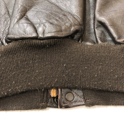 【現状渡し品】【メンズ】 schott ショット 80’s A-2 FLIGHT LEATHER JACKET VINTAGE 30-1415 80年代 エーツー フライト レザージャケット ヴィンテージ アウター USA製 145-250825-KS-23-tei サイズ：38 カラー：ブラウン 万代Net店