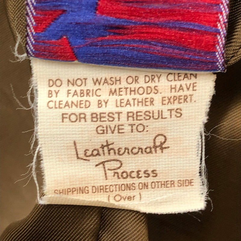 【現状渡し品】【メンズ】 schott ショット 80’s A-2 FLIGHT LEATHER JACKET VINTAGE 30-1415 80年代 エーツー フライト レザージャケット ヴィンテージ アウター USA製 145-250825-KS-23-tei サイズ：38 カラー：ブラウン 万代Net店