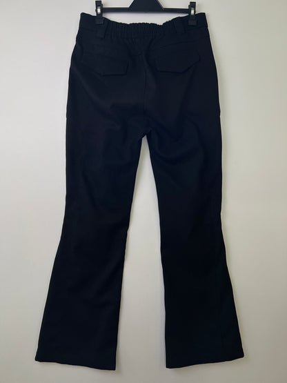 【中古品】【メンズ】 MIJKO ミコ SIDE ZIP FLARE PANT サイド ジップ フリース パンツ ボトムス 158-260924-AS-6-hon サイズ：L カラー：ブラック 万代Net店