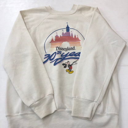 【中古品】【メンズ】 80's 30TH DISNEY LAND SWEAT SHIRT VINTAGE 80年代 30周年 ディズニーランド スウェット シャツ トップス トレーナー 145-250825-KS-26-fuzh サイズ：表記無し カラー：ホワイト 万代Net店