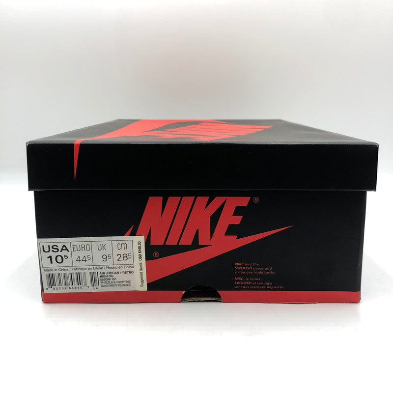 【中古品】【メンズ】 NIKE ナイキ AIR JORDAN 1 RETRO HIGH OG CHICAGO 2015 555088-101 エアジョーダン 1 レトロ ハイ オリジナル シカゴ スニーカー 靴 160-250826-kk-01-tei カラー：WHITE/BLACK-VARSITY RED 万代Net店