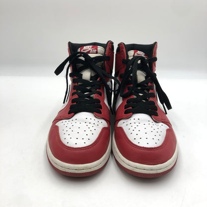 【中古品】【メンズ】 NIKE ナイキ AIR JORDAN 1 RETRO HIGH OG CHICAGO 2015 555088-101 エアジョーダン 1 レトロ ハイ オリジナル シカゴ スニーカー 靴 160-250826-kk-01-tei カラー：WHITE/BLACK-VARSITY RED 万代Net店