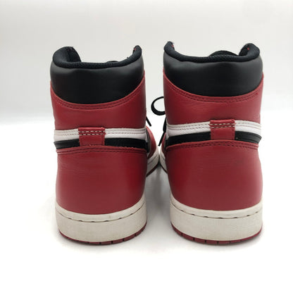 【中古品】【メンズ】 NIKE ナイキ AIR JORDAN 1 RETRO HIGH OG CHICAGO 2015 555088-101 エアジョーダン 1 レトロ ハイ オリジナル シカゴ スニーカー 靴 160-250826-kk-01-tei カラー：WHITE/BLACK-VARSITY RED 万代Net店