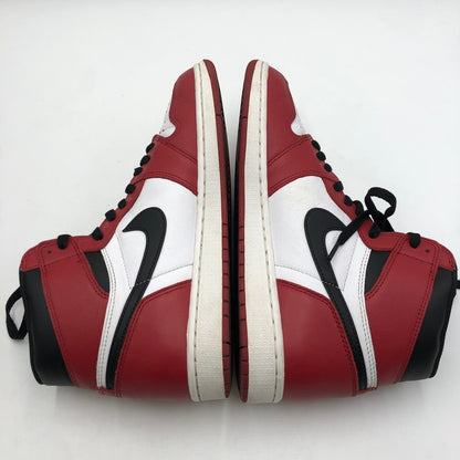 【中古品】【メンズ】 NIKE ナイキ AIR JORDAN 1 RETRO HIGH OG CHICAGO 2015 555088-101 エアジョーダン 1 レトロ ハイ オリジナル シカゴ スニーカー 靴 160-250826-kk-01-tei カラー：WHITE/BLACK-VARSITY RED 万代Net店