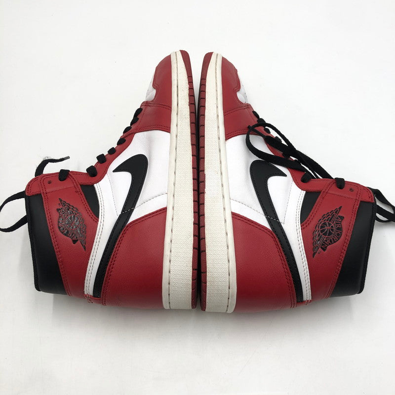 【中古品】【メンズ】 NIKE ナイキ AIR JORDAN 1 RETRO HIGH OG CHICAGO 2015 555088-101 エアジョーダン 1 レトロ ハイ オリジナル シカゴ スニーカー 靴 160-250826-kk-01-tei カラー：WHITE/BLACK-VARSITY RED 万代Net店