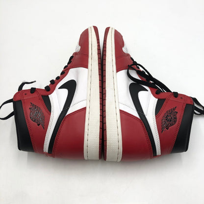 【中古品】【メンズ】 NIKE ナイキ AIR JORDAN 1 RETRO HIGH OG CHICAGO 2015 555088-101 エアジョーダン 1 レトロ ハイ オリジナル シカゴ スニーカー 靴 160-250826-kk-01-tei カラー：WHITE/BLACK-VARSITY RED 万代Net店