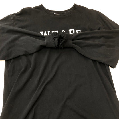 【中古品】【メンズ】 WTAPS ダブルタップス 23AW COLLEGE LS COTTON SNEAK SPOT 232ATDT-LTM04S カレッジ ロングスリーブ コットン スニーク スポット 長袖 トップス 142-250825-ks-10-fuz サイズ：02 カラー：ブラック 万代Net店