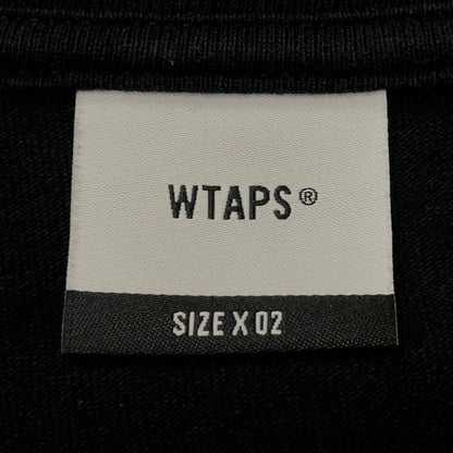 【中古品】【メンズ】 WTAPS ダブルタップス 23AW COLLEGE LS COTTON SNEAK SPOT 232ATDT-LTM04S カレッジ ロングスリーブ コットン スニーク スポット 長袖 トップス 142-250825-ks-10-fuz サイズ：02 カラー：ブラック 万代Net店