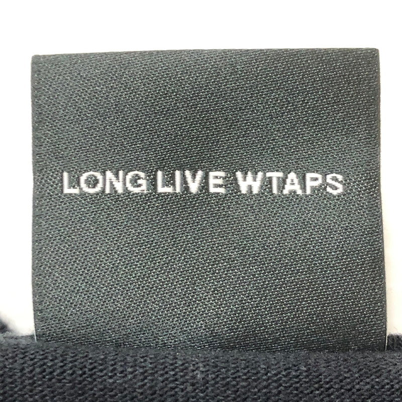 【中古品】【メンズ】 WTAPS ダブルタップス 23AW COLLEGE LS COTTON SNEAK SPOT 232ATDT-LTM04S カレッジ ロングスリーブ コットン スニーク スポット 長袖 トップス 142-250825-ks-10-fuz サイズ：02 カラー：ブラック 万代Net店