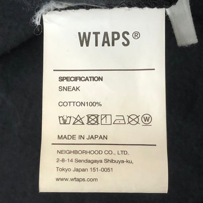 【中古品】【メンズ】 WTAPS ダブルタップス 23AW COLLEGE LS COTTON SNEAK SPOT 232ATDT-LTM04S カレッジ ロングスリーブ コットン スニーク スポット 長袖 トップス 142-250825-ks-10-fuz サイズ：02 カラー：ブラック 万代Net店