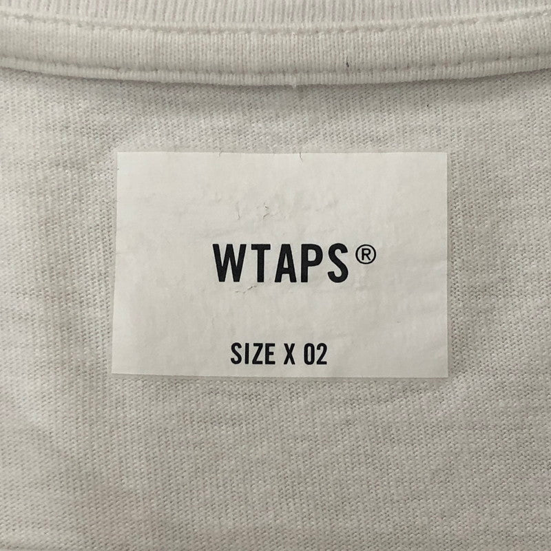 【現状渡し品】【メンズ】 WTAPS ダブルタップス 24SS OBJ08/SS/COTTON 241ATDT-CSM35 オービージェー08 ショートスリーブ コットン Tシャツ 半袖 トップス 142-250825-KS-07-tei サイズ：02 カラー：ホワイト 万代Net店