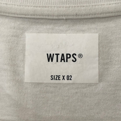 【現状渡し品】【メンズ】 WTAPS ダブルタップス 24SS OBJ08/SS/COTTON 241ATDT-CSM35 オービージェー08 ショートスリーブ コットン Tシャツ 半袖 トップス 142-250825-KS-07-tei サイズ：02 カラー：ホワイト 万代Net店