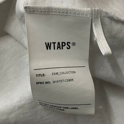 【現状渡し品】【メンズ】 WTAPS ダブルタップス 24SS OBJ08/SS/COTTON 241ATDT-CSM35 オービージェー08 ショートスリーブ コットン Tシャツ 半袖 トップス 142-250825-KS-07-tei サイズ：02 カラー：ホワイト 万代Net店