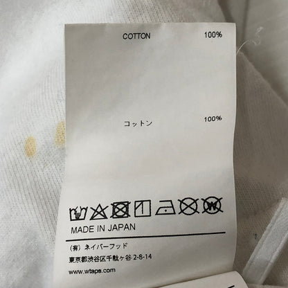 【現状渡し品】【メンズ】 WTAPS ダブルタップス 24SS OBJ08/SS/COTTON 241ATDT-CSM35 オービージェー08 ショートスリーブ コットン Tシャツ 半袖 トップス 142-250825-KS-07-tei サイズ：02 カラー：ホワイト 万代Net店