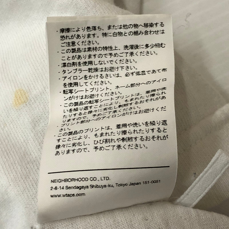 【現状渡し品】【メンズ】 WTAPS ダブルタップス 24SS OBJ08/SS/COTTON 241ATDT-CSM35 オービージェー08 ショートスリーブ コットン Tシャツ 半袖 トップス 142-250825-KS-07-tei サイズ：02 カラー：ホワイト 万代Net店