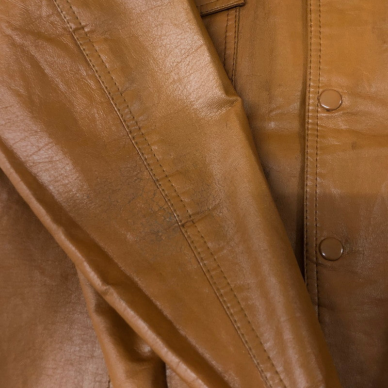 【中古品】【メンズ】 K mart ケーマート 70’s LEATHER JACKET VINTAGE 70年代 レザー ジャケット アウター 革 ヴィンテージ 145-251115-ts-16-tei サイズ：42 カラー：ブラウン 万代Net店