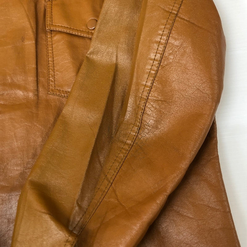 【中古品】【メンズ】 K mart ケーマート 70’s LEATHER JACKET VINTAGE 70年代 レザー ジャケット アウター 革 ヴィンテージ 145-251115-ts-16-tei サイズ：42 カラー：ブラウン 万代Net店