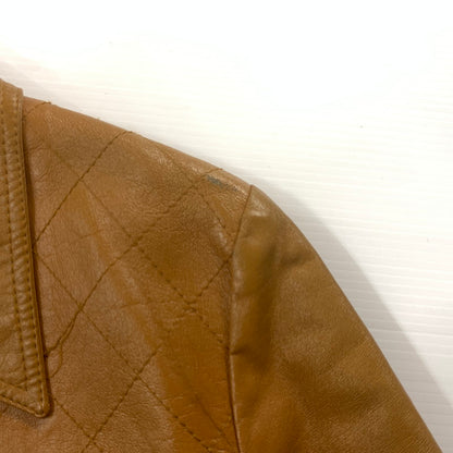 【中古品】【メンズ】 K mart ケーマート 70’s LEATHER JACKET VINTAGE 70年代 レザー ジャケット アウター 革 ヴィンテージ 145-251115-ts-16-tei サイズ：42 カラー：ブラウン 万代Net店