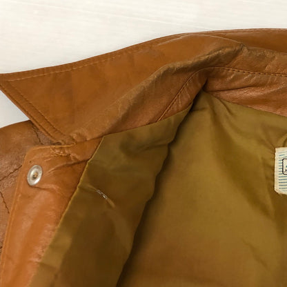 【中古品】【メンズ】 K mart ケーマート 70’s LEATHER JACKET VINTAGE 70年代 レザー ジャケット アウター 革 ヴィンテージ 145-251115-ts-16-tei サイズ：42 カラー：ブラウン 万代Net店