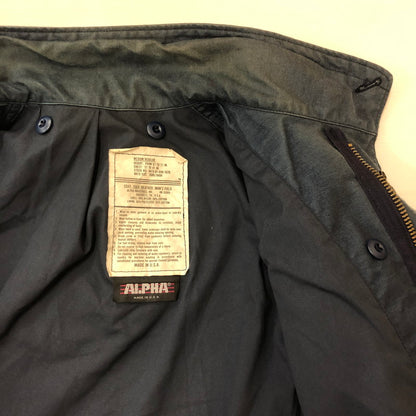 【中古品】【メンズ】 ALPHA INDUSTRIES アルファインダストリーズ M-65 COLD WEATHER FIELD COAT 8415-01-099-7839 M-65 コールドウォーター フィールド コート アウター USA製 145-250829-KS-17-tei サイズ：M-R カラー：ネイビー 万代Net店