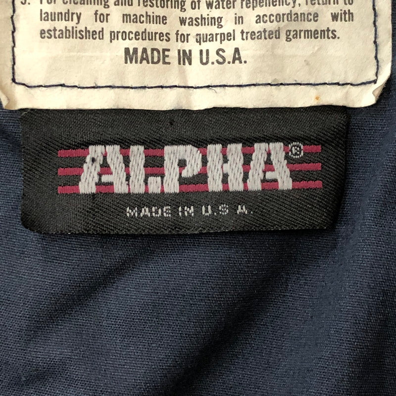 【中古品】【メンズ】 ALPHA INDUSTRIES アルファインダストリーズ M-65 COLD WEATHER FIELD COAT 8415-01-099-7839 M-65 コールドウォーター フィールド コート アウター USA製 145-250829-KS-17-tei サイズ：M-R カラー：ネイビー 万代Net店