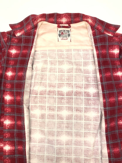 【中古品】【メンズ】 STIFF スティフ Ombre Flannel Shirt オンブレフランネルシャツ トップス 145-260819-SH-13-hon サイズ：S カラー：レッド 万代Net店