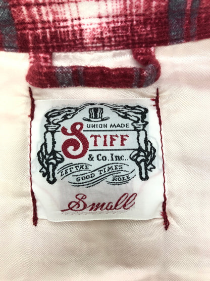 【中古品】【メンズ】 STIFF スティフ Ombre Flannel Shirt オンブレフランネルシャツ トップス 145-260819-SH-13-hon サイズ：S カラー：レッド 万代Net店