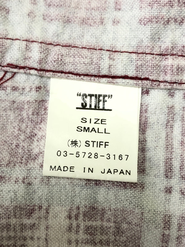 【中古品】【メンズ】 STIFF スティフ Ombre Flannel Shirt オンブレフランネルシャツ トップス 145-260819-SH-13-hon サイズ：S カラー：レッド 万代Net店