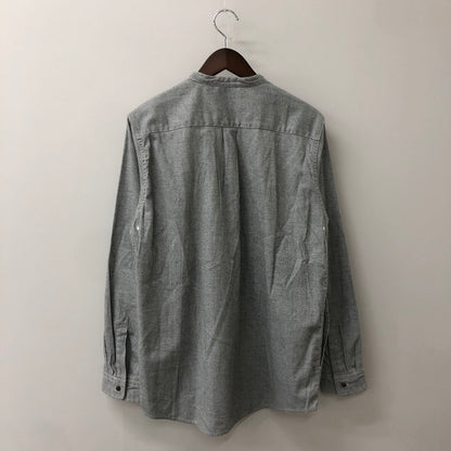 【中古品】【メンズ】 and wander アンドワンダー DRY OXFORD COLLARLESS SHIRT ドライ オックス カラーレス シャツ 長袖 トップス 144-250829-KS-06-tei サイズ：表記無し カラー：グレー 万代Net店